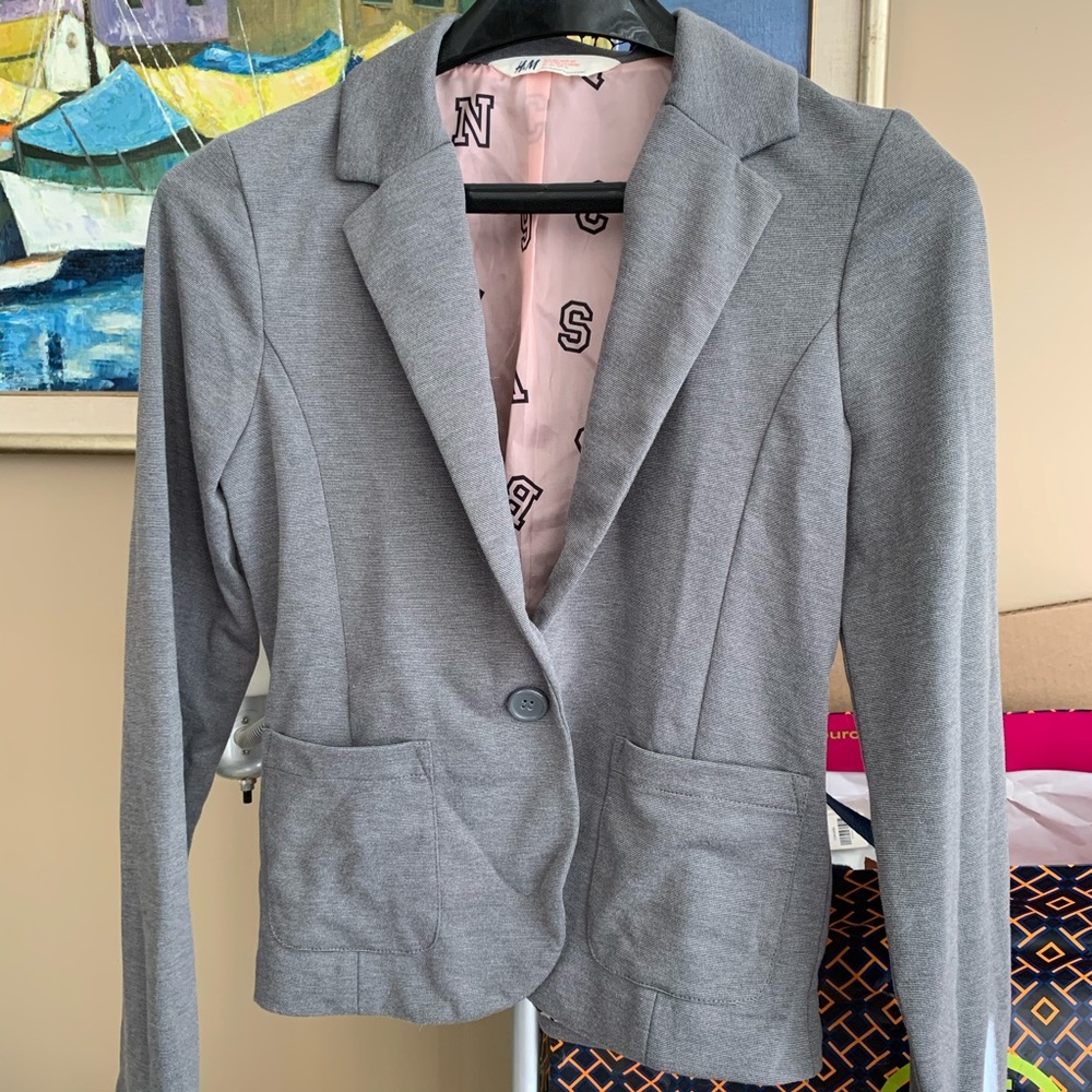 H&M gray blazer